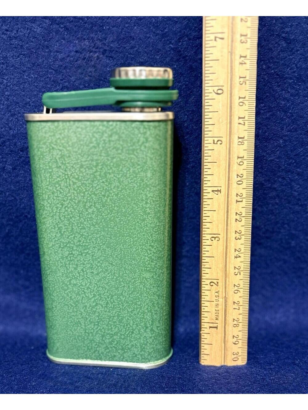 STANLEY 6.5" Classic Flask 8 oz with Never-Lose Cap Stainless Steel Green - Picture 2 of 4